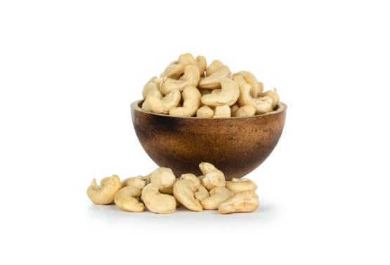 Geröstete Cashewkerne mit reduziertem Salzgehalt